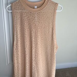 lululemon athletica Nude Leopard Muscle Tank
